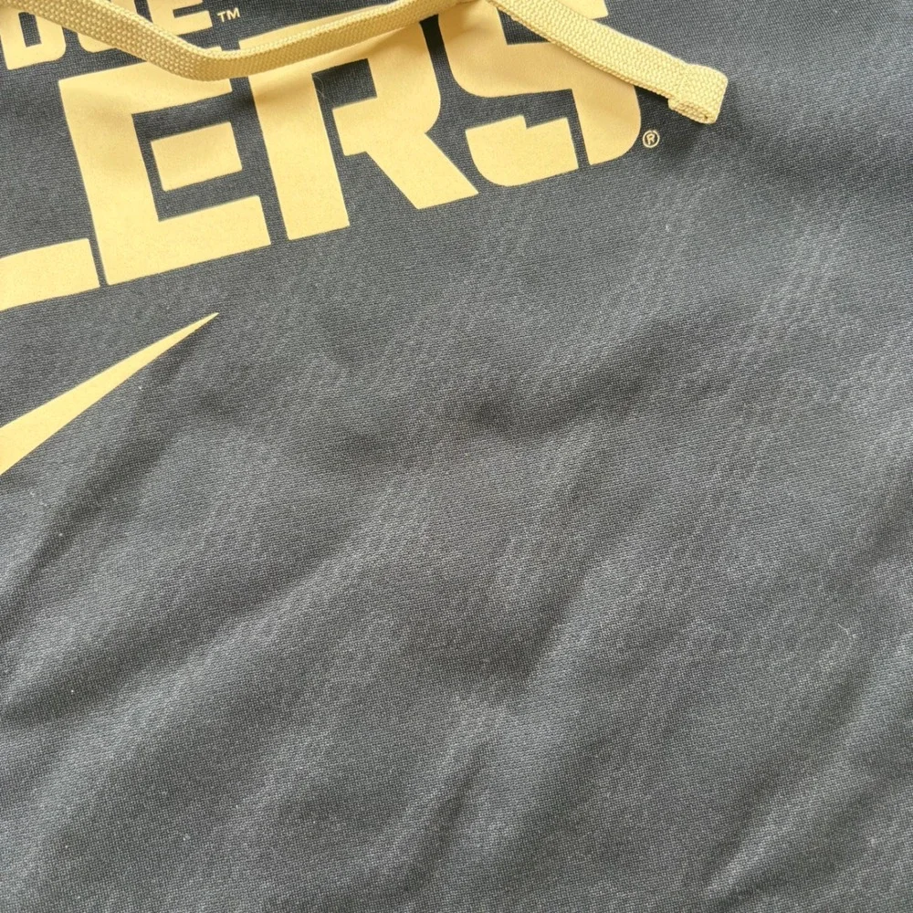 Nike Purdue Boilers Hoodie Mens Medium Black Gold Therma-FIT NCAA Sweatshirt